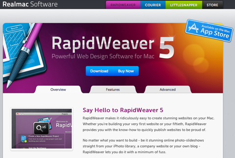 Rapidweaver top